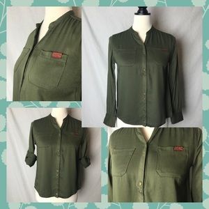 7 For All Mankind Sz Medium Shirt Blouse